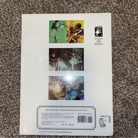 Edgar Degas Ballet Dancers - Masterpieces Selection Wrapping Paper Sheets - Picture 9 of 10